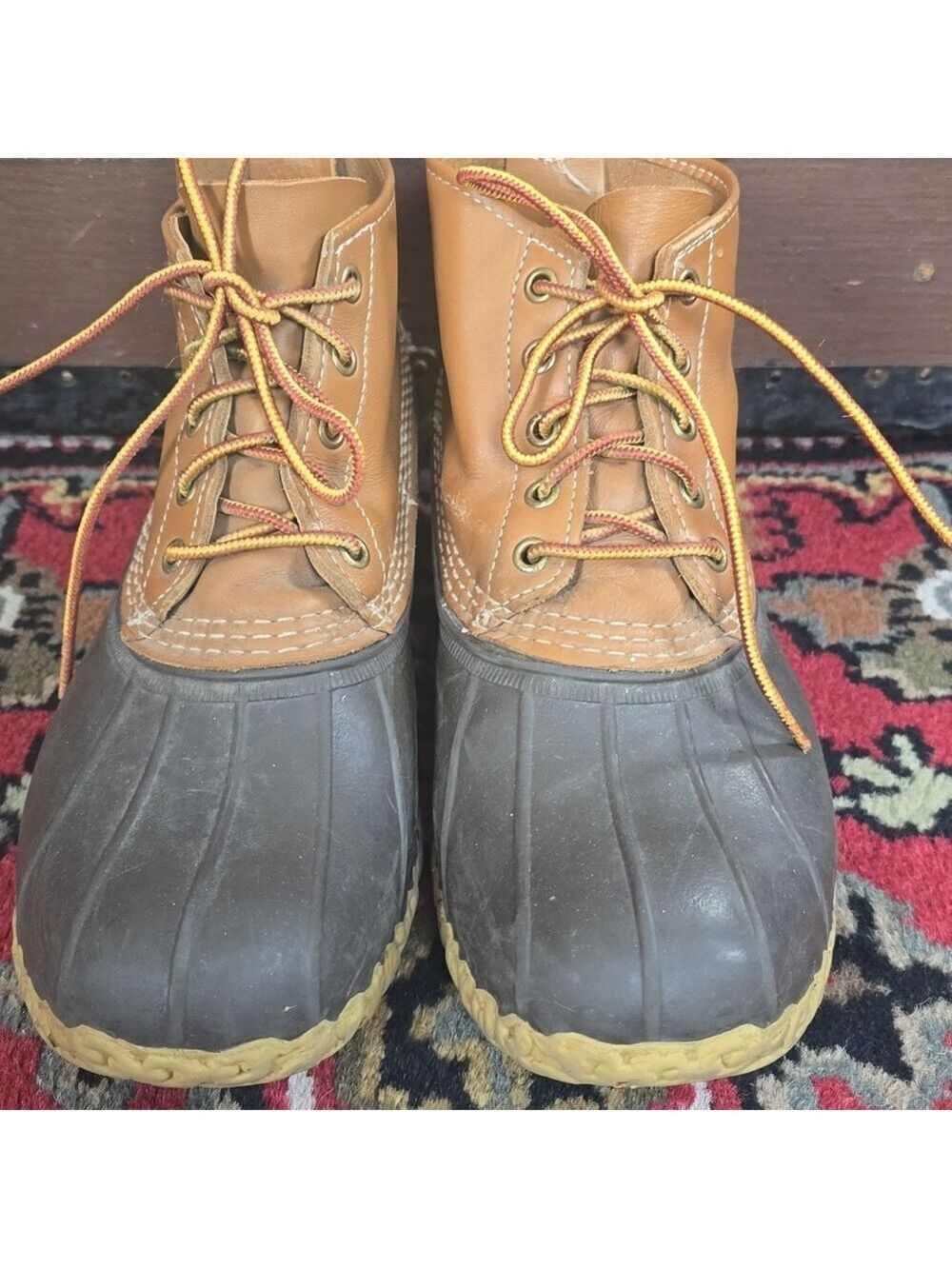 Vintage L.L. Bean 5 Eyelet Maine Hunting Unisex Boots Size 9M